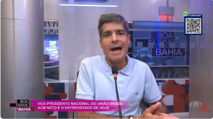 ACM Neto defende apoio a Flávio Bolsonaro e critica governo Lula: “É uma questão de coerência”