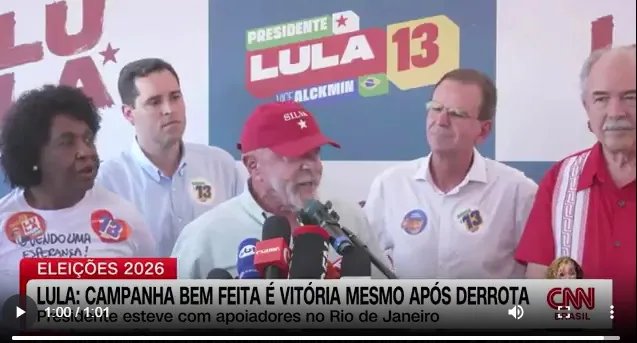 Vídeo: Lula aparece abatido e diz que campanha pode ser uma “vitória” mesmo com derrota